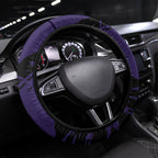Fremantle Football Club Steering Wheel Cover Dockers Muscular Mascot Graphic - Abstract Paint Splatter Art
