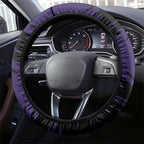 Fremantle Football Club Steering Wheel Cover Dockers Muscular Mascot Graphic - Abstract Paint Splatter Art