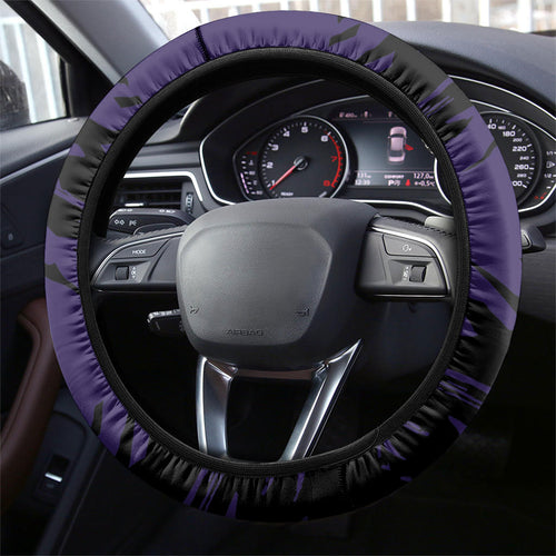 Fremantle Football Club Steering Wheel Cover Dockers Muscular Mascot Graphic - Abstract Paint Splatter Art
