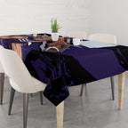 Fremantle Football Club Tablecloth Dockers Muscular Mascot Graphic - Abstract Paint Splatter Art
