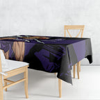 Fremantle Football Club Tablecloth Dockers Muscular Mascot Graphic - Abstract Paint Splatter Art