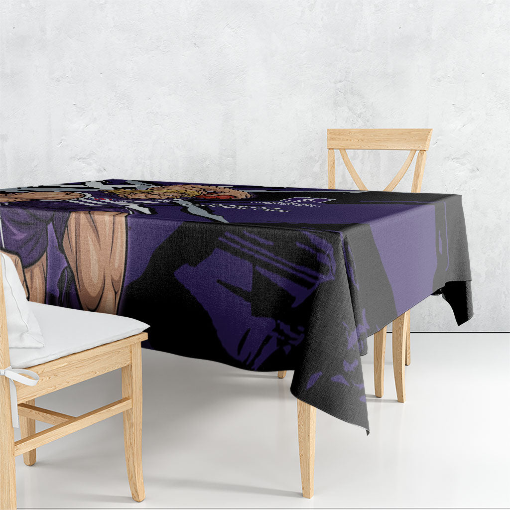 Fremantle Football Club Tablecloth Dockers Muscular Mascot Graphic - Abstract Paint Splatter Art