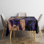 Fremantle Football Club Tablecloth Dockers Muscular Mascot Graphic - Abstract Paint Splatter Art