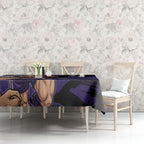 Fremantle Football Club Tablecloth Dockers Muscular Mascot Graphic - Abstract Paint Splatter Art