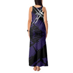 Fremantle Football Club Tank Maxi Dress Dockers Muscular Mascot Graphic - Abstract Paint Splatter Art