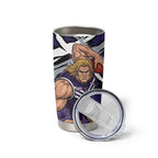 Fremantle Football Club Tumbler Cup Dockers Muscular Mascot Graphic - Abstract Paint Splatter Art