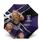 Fremantle Football Club Umbrella Dockers Muscular Mascot Graphic - Abstract Paint Splatter Art