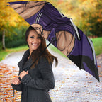 Fremantle Football Club Umbrella Dockers Muscular Mascot Graphic - Abstract Paint Splatter Art