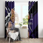 Fremantle Football Club Window Curtain Dockers Muscular Mascot Graphic - Abstract Paint Splatter Art