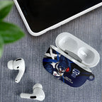 Geelong Football Club AirPods Case Cats Muscular Mascot Graphic - Abstract Paint Splatter Art