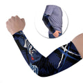 Geelong Football Club Arm Sleeves Cats Muscular Mascot Graphic - Abstract Paint Splatter Art
