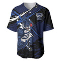 Geelong Football Club Baseball Jersey Cats Muscular Mascot Graphic - Abstract Paint Splatter Art