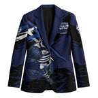 Geelong Football Club Blazer Cats Muscular Mascot Graphic - Abstract Paint Splatter Art