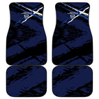Geelong Football Club Car Mats Cats Muscular Mascot Graphic - Abstract Paint Splatter Art