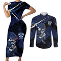 Geelong Football Club Couples Matching Short Sleeve Bodycon Dress and Long Sleeve Button Shirt Cats Muscular Mascot Graphic - Abstract Paint Splatter Art