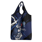 Geelong Football Club Grocery Bag Cats Muscular Mascot Graphic - Abstract Paint Splatter Art