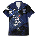 Geelong Football Club Hawaiian Shirt Cats Muscular Mascot Graphic - Abstract Paint Splatter Art