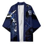Geelong Football Club Kimono Cats Muscular Mascot Graphic - Abstract Paint Splatter Art