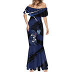 Geelong Football Club Mermaid Dress Cats Muscular Mascot Graphic - Abstract Paint Splatter Art