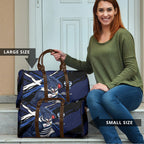 Geelong Football Club Travel Bag Cats Muscular Mascot Graphic - Abstract Paint Splatter Art