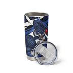 Geelong Football Club Tumbler Cup Cats Muscular Mascot Graphic - Abstract Paint Splatter Art