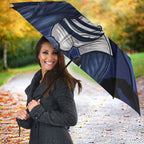 Geelong Football Club Umbrella Cats Muscular Mascot Graphic - Abstract Paint Splatter Art