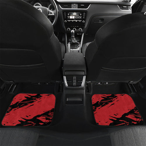 Gold Coast Suns Car Mats Suns Muscular Mascot Graphic - Abstract Paint Splatter Art