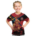 Gold Coast Suns Kid T Shirt Suns Muscular Mascot Graphic - Abstract Paint Splatter Art