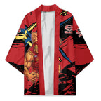 Gold Coast Suns Kimono Suns Muscular Mascot Graphic - Abstract Paint Splatter Art