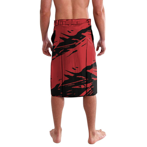 Gold Coast Suns Lavalava Suns Muscular Mascot Graphic - Abstract Paint Splatter Art