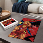Gold Coast Suns Puzzle Suns Muscular Mascot Graphic - Abstract Paint Splatter Art