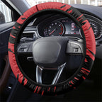 Gold Coast Suns Steering Wheel Cover Suns Muscular Mascot Graphic - Abstract Paint Splatter Art