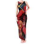 Gold Coast Suns Tank Maxi Dress Suns Muscular Mascot Graphic - Abstract Paint Splatter Art