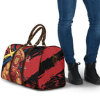 Gold Coast Suns Travel Bag Suns Muscular Mascot Graphic - Abstract Paint Splatter Art