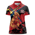 Gold Coast Suns Women Polo Shirt Suns Muscular Mascot Graphic - Abstract Paint Splatter Art