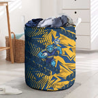 Parramatta Eels Rugby Laundry Basket Fierce Mascot Geometric Tribal Art