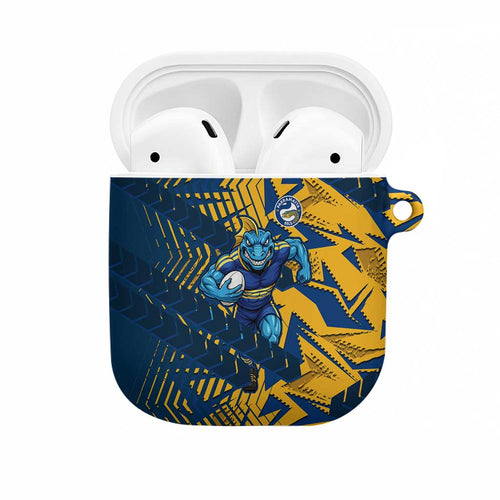 Parramatta Eels Rugby AirPods Case Fierce Mascot Geometric Tribal Art