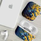 Parramatta Eels Rugby AirPods Case Fierce Mascot Geometric Tribal Art
