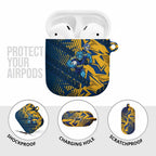 Parramatta Eels Rugby AirPods Case Fierce Mascot Geometric Tribal Art