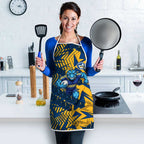 Parramatta Eels Rugby Apron Fierce Mascot Geometric Tribal Art