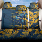 Parramatta Eels Rugby Back Car Seat Cover Fierce Mascot Geometric Tribal Art