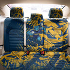 Parramatta Eels Rugby Back Car Seat Cover Fierce Mascot Geometric Tribal Art