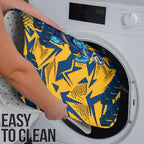 Parramatta Eels Rugby Bathroom Set Fierce Mascot Geometric Tribal Art