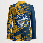 Parramatta Eels Rugby Blazer Fierce Mascot Geometric Tribal Art