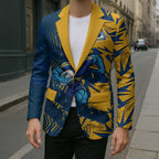 Parramatta Eels Rugby Blazer Fierce Mascot Geometric Tribal Art