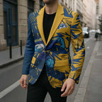 Parramatta Eels Rugby Blazer Fierce Mascot Geometric Tribal Art