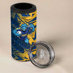 Parramatta Eels Rugby 4 in 1 Can Cooler Tumbler Fierce Mascot Geometric Tribal Art