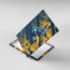 Parramatta Eels Rugby Canvas Wall Art Fierce Mascot Geometric Tribal Art