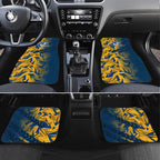 Parramatta Eels Rugby Car Mats Fierce Mascot Geometric Tribal Art