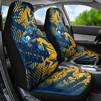 Parramatta Eels Rugby Car Seat Cover Fierce Mascot Geometric Tribal Art